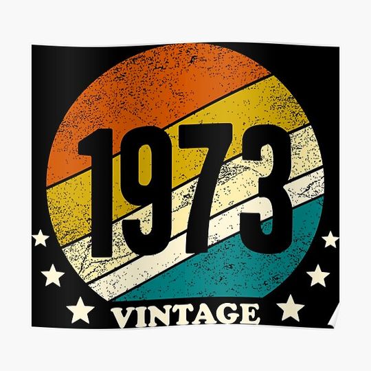 Discover Vintage 1973 Premium Matte Vertical Poster