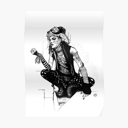 Discover Imogen Rose Macabre as Tank Girl Premium Matte Vertical Poster