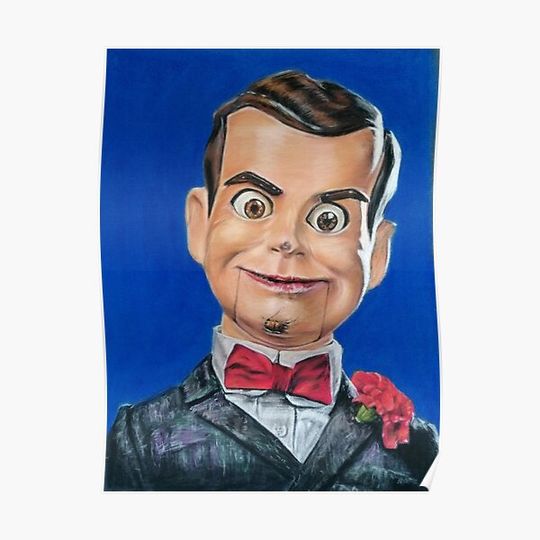 Discover Spooky Goosebumps Ventriloquist Dummy Premium Matte Vertical Poster