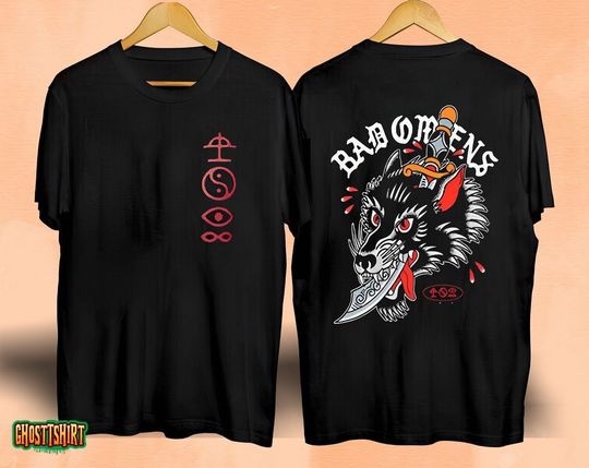 Discover Bad Omens Band Wolf Dagger 2023 Shirt, Bad Omes World Tour 2023 Shirt for fan