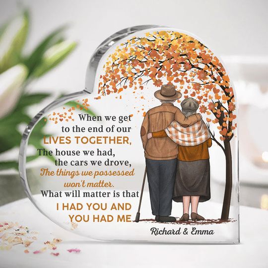 Discover I Had You & You Had Me - Couple Personalized Custom Heart Shaped Acrylic Plaque - Gift For Husband Wife, Anniversary
