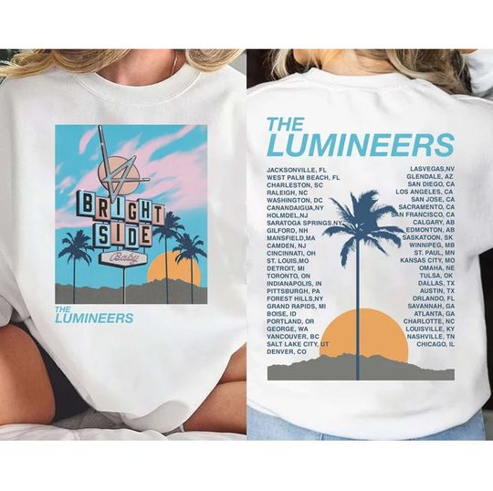 Discover The Lumineers Brightside World Tour Music Band Shirt, Music Tour Shirt