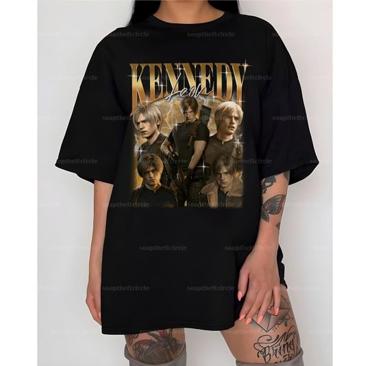 Discover Leon Vintage Shirt, Leon Residence Evil Shirt, Horror Game Shirt