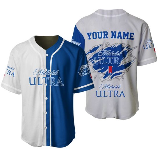 Discover Personalized Basic Michelob Ultra Baseball Jersey