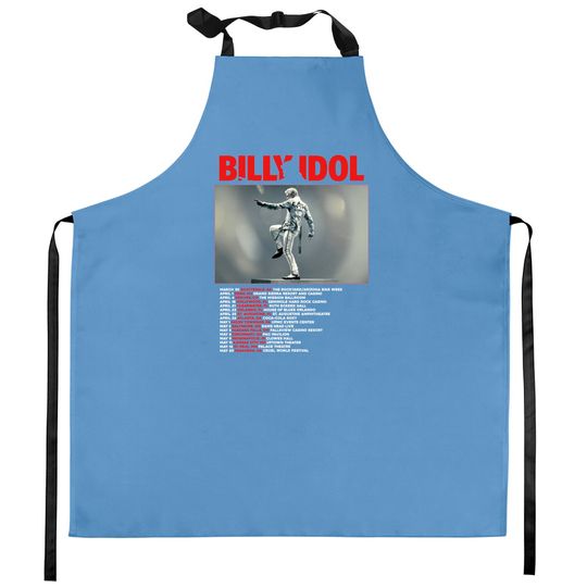 Discover Billy Idol 2023 Kitchen Aprons, Billy Idol Live Tour 2023 Kitchen Aprons
