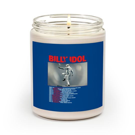 Discover Billy Idol 2023 Scented Candles, Billy Idol Live Tour 2023 Scented Candles