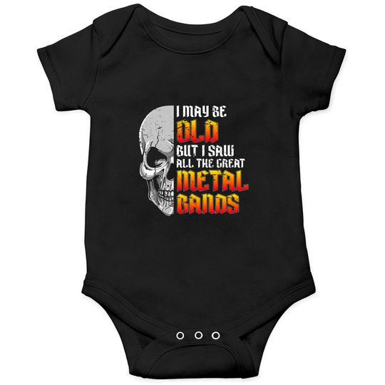 Discover I Saw All The Great Heavy Metal Bands Music Metalhead Onesies