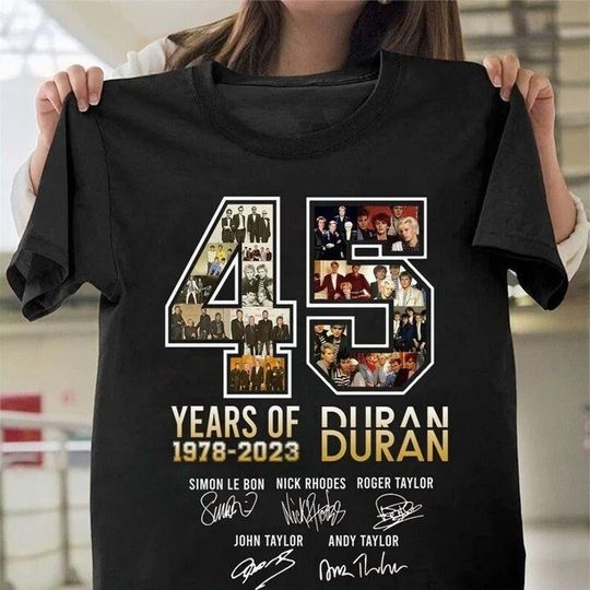 Discover Duran Duran 45 Years Anniversary T-Shirt - 2023 Edition