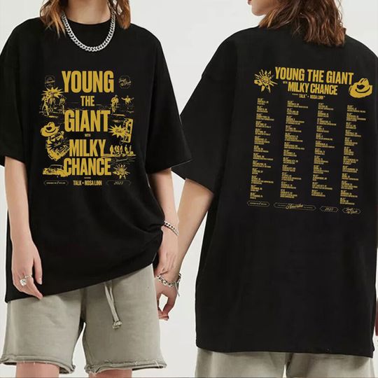 Discover Young the Giant & Milky Chance 2023 Tour Shirt, Young the Giant Band Fan Shirt