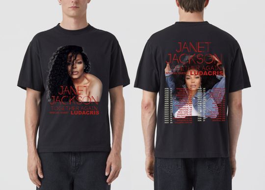 Discover Janet Jackson Together Again Tour 2023 Shirt, Together Again Tour 2023 Tshirt