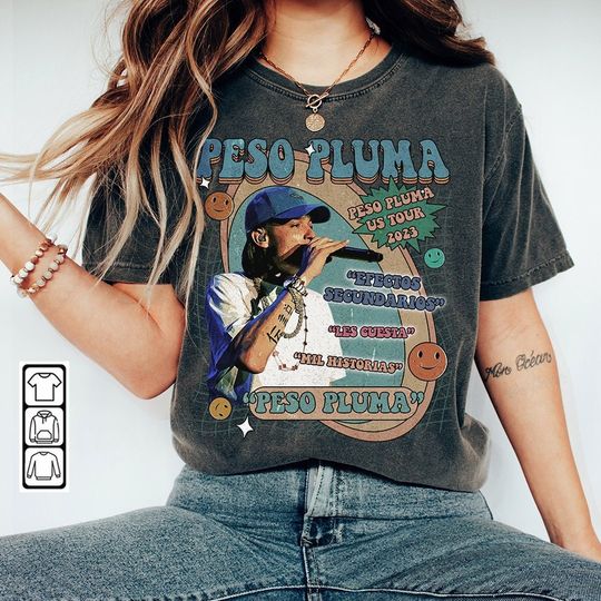 Discover Peso Pluma Music Shirt, Album Vintage Graphic Y2K 90s, Peso Pluma US Tour 2023