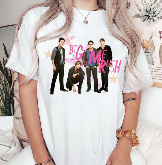 Discover Vintage Big Time Rush Star Shirt, Can't Get Enough Shirt, Big Time Rush Tour Shirt