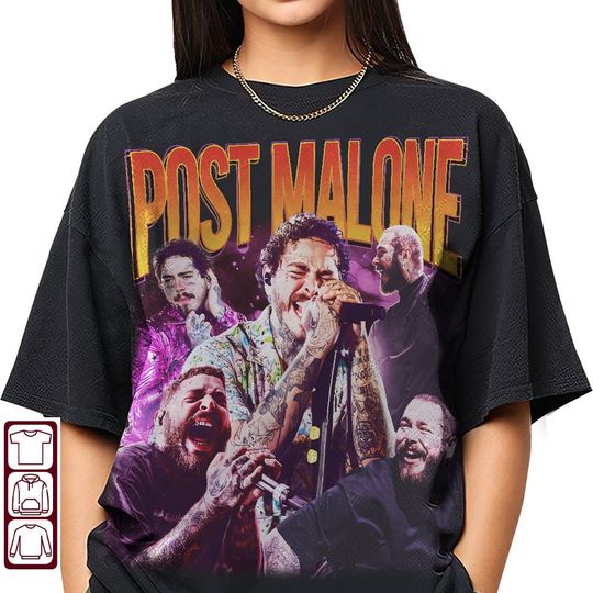 Discover Post Malone 90s Vintage Shirt, Post Malone Bootleg Shirt