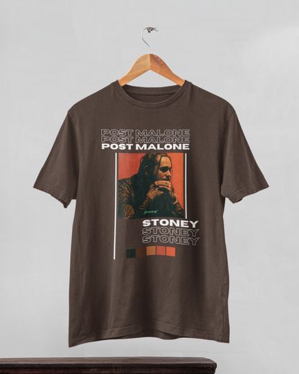 Discover Post Malone graphic shirt, Post Malone Stoney album cover shirt