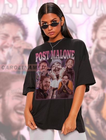 Discover Post Malone Vintage 90s T-shirt, Post Malone Graphic Tee