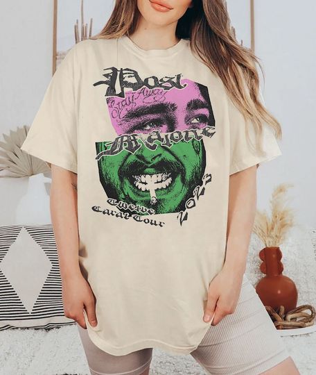 Discover Vintage Posty T Shirt, Rapper Tshirt, Love Rapper, Fan Post Malone