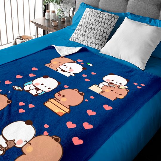 Discover Bear and Panda Bubu Dudu Balloon Baby Blankets