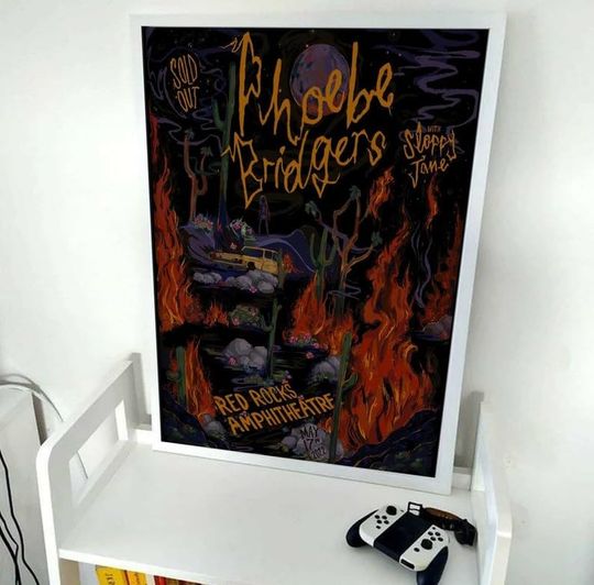 Discover Phoebe Bridgers Punisher Poster Phoebe Bridgers Poster Vintage