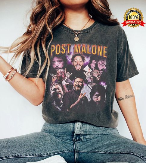 Discover Post Malone Vintage T-shirt, Posty Twelve Carat Europe Shirt
