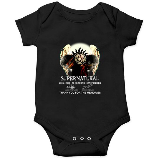 Discover Supernatural Vintage Onesies, Supernatural Signatures 2005-2023