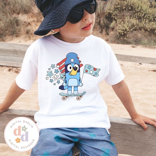 Discover BlueyDad Fourth of July Shirt