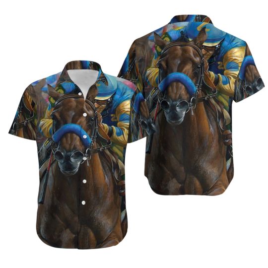 Discover Kentucky Derby Horse Racing 3D Hawaiian Shirt