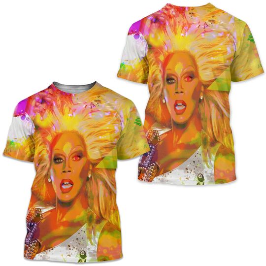 Discover RuPaul T-shirt Drag Race 3D Printed T Shirt