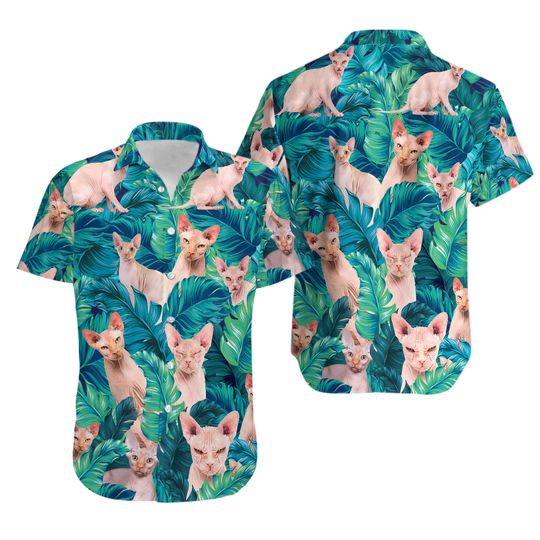 Discover Sphynx Cat Hawaiian Shirts: Gift for Sphynx Lovers