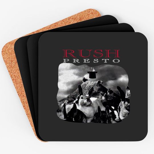 Discover Rush Coasters - Music Coasters Presto Cover 100% Vintage
