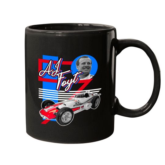 Discover AJ Foyt ))(( Indy Car Racing Legend Tribute Mugs