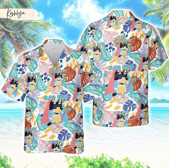 Discover BlueyDad Hawaiian Shirt,BlueyDad Shirt, 4Th July BlueyDad Bingo Hawaiian Shirt