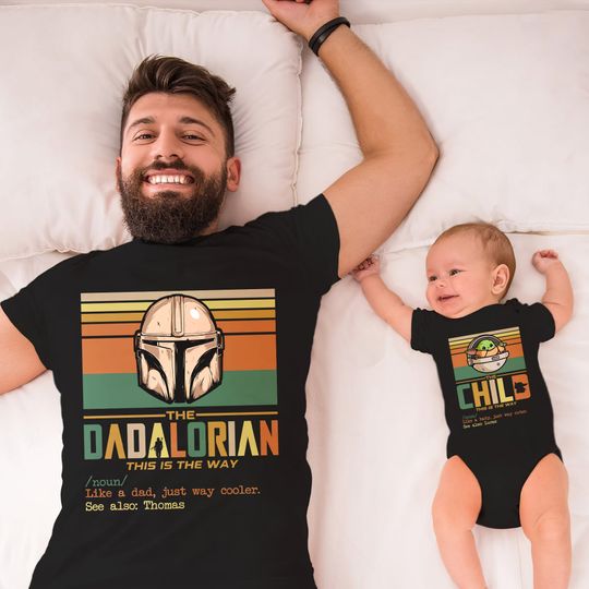 Discover Dadalorian and Child Matching Shirt