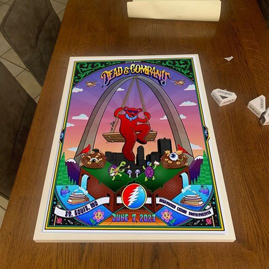 Discover Dead And Company June 7 2023 St. Louis, MO Poster