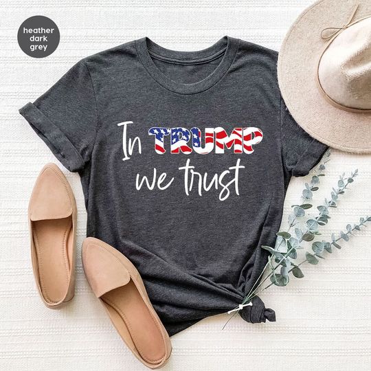 Discover Political Shirts, Trump Vneck Shirt, Trump American Flag T-Shirt