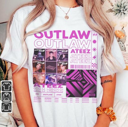 Discover ATEEZ Kpop Shirt, Outlaw Tee
