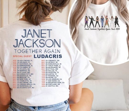Discover Janet Jackson 2023 Tour T-Shirt