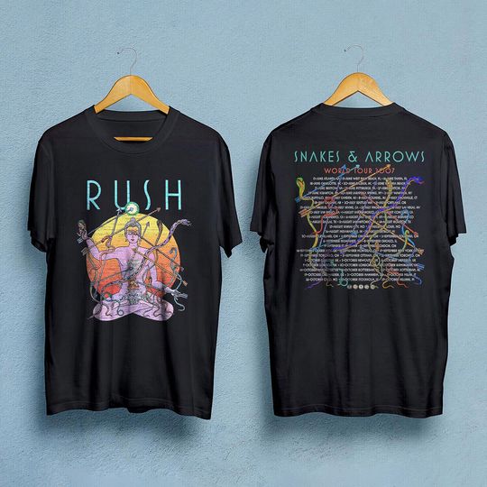 Discover Rush T-Shirt, Rush Snakes & Arrows Tour 2007 Tour Shirt