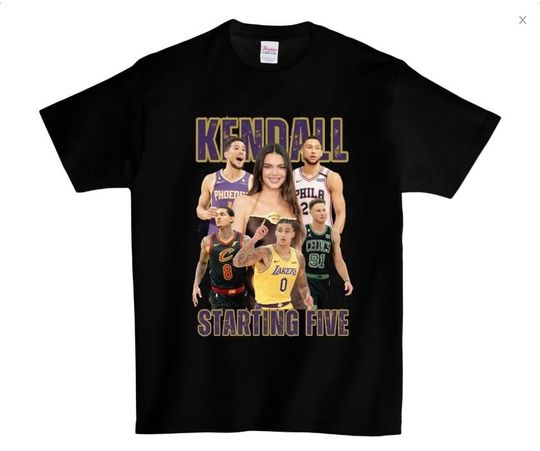 Discover Kendall Jenner Starting Five 5 Vintage T-shirt