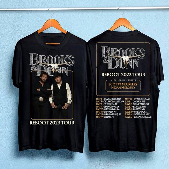 Discover Brooks & Dunn 2023 Tour Date T-Shirt 2 Sides, Brooks And Dunn Shirt,