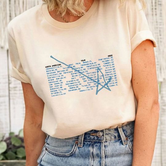 Discover Lumineers Merch Brightside Tour Shirt  T-Shirt