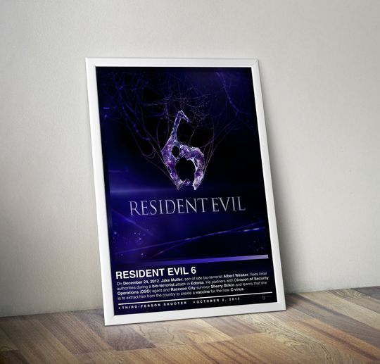 Discover Resident Evil 6 Poster, Gaming Poster