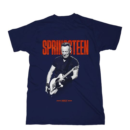 Discover Springsteen and the E Street Band 2023 World Tour Guitar T-shirt - Vintage Springsteen World Tour 23 Shirt