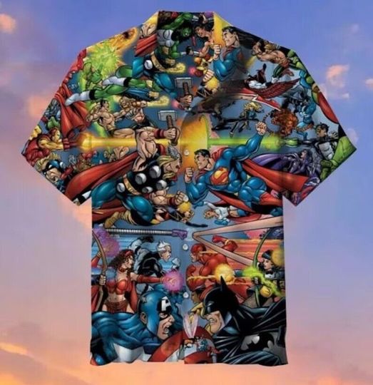 Discover Marvell vs DC Fighting Hawaiian Shirt