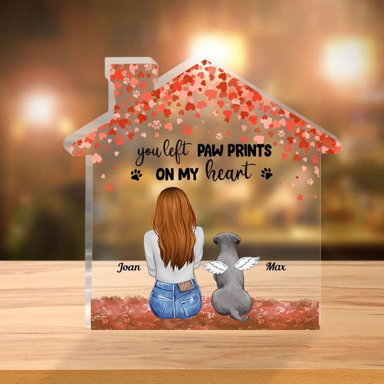 Discover Forever In My Heart - Personalized Dog Custom Shaped Acrylic Plaque