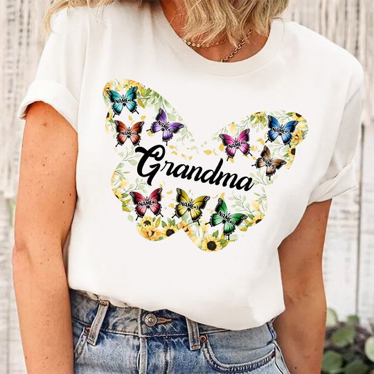 Discover We Love You - Personalized Grandma T-shirt