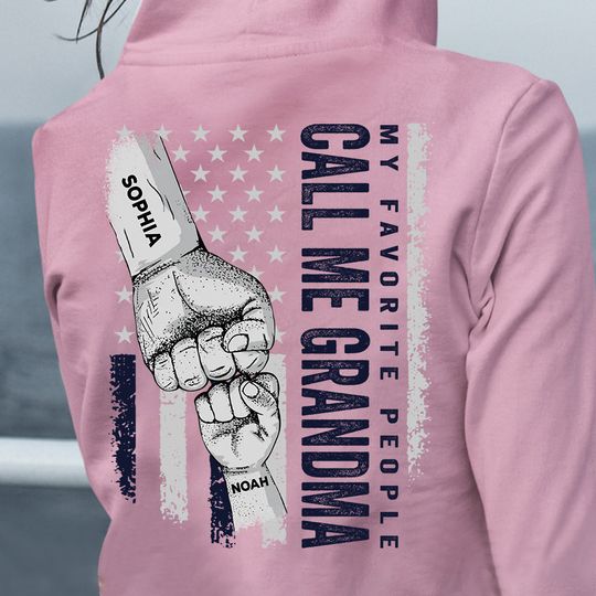 Discover My Favorite People Call Me Grandma - Personalized Grandma T-shirt and Hoodie