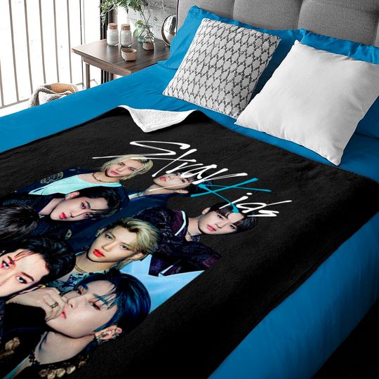 Discover Stray Kids Kpop Vintage Baby Blankets, Fan Made Baby Blankets, Kpop Concert