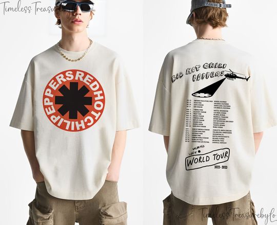 Discover Red Hot Chili Peppers 2023 Tour T-Shirt