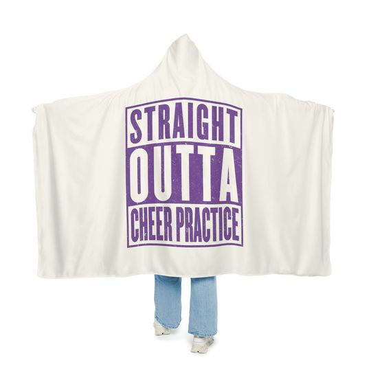 Discover Straight out of Cheer hooded Snuggle Blanket, Cheer blanket, Blanket with a hood, Snuggle hooded blanket