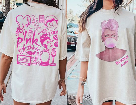 Discover PINK Shirt, Pink bubblegum